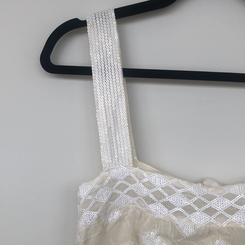 Gold Hawk Silk Sequined Top - Picture 3 of 13